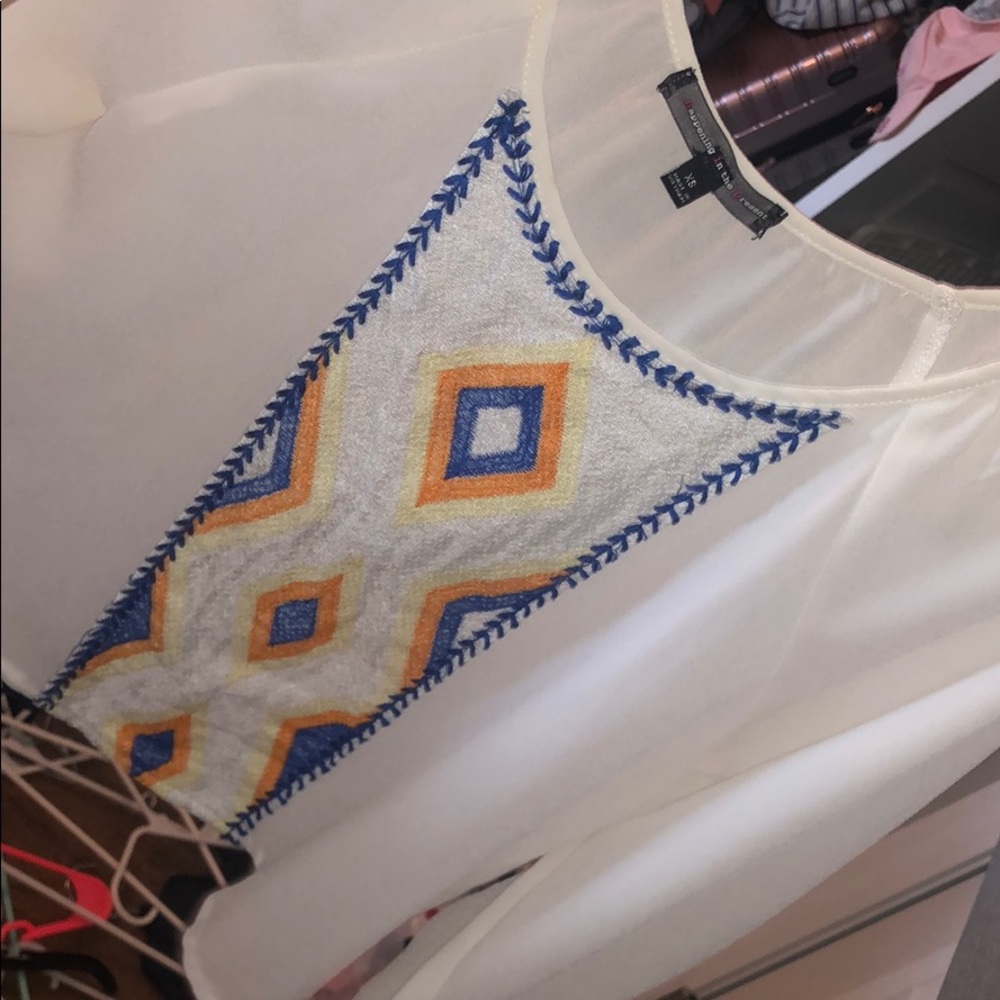 White sheer crop top